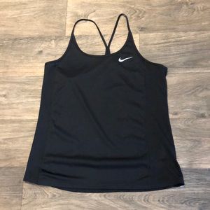 Nike Dri-Fit women’s running top, black, size Large